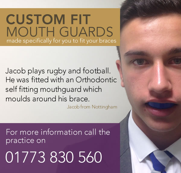 get a custom made mouth guard to fit your braces